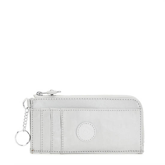 Kipling Dafni Metallic Wallet Portefeuille Zilver | België 1041VR